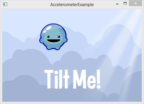 AccelerometerExample Screenshot