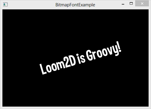 BitmapFontExample Screenshot