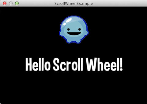 ScrollWheelExample Screenshot