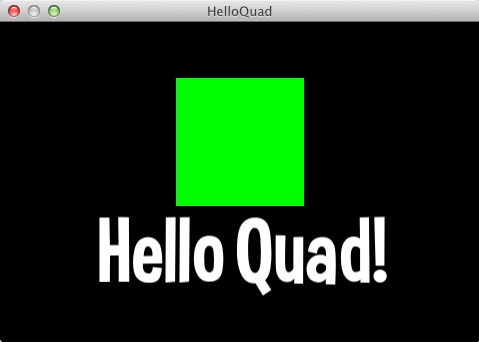 QuadExample Screenshot