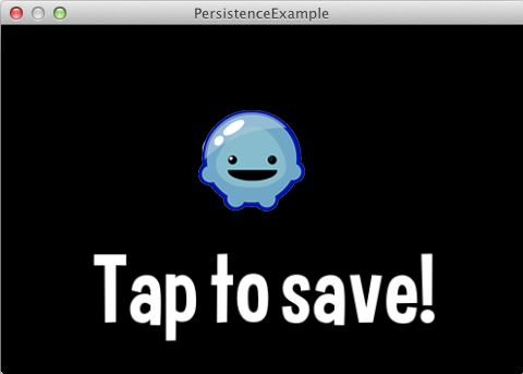 PersistenceExample Screenshot
