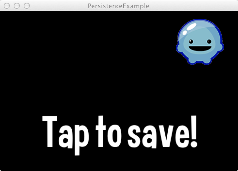 PersistenceExample Screenshot