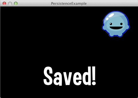 PersistenceExample Screenshot